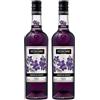 Vedrenne Liquore Violetta - Liquore alla Violetta, 18%, Bottiglia in vetro da 700 ml (Confezione da 2)