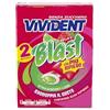 Vivident Blast Fruit, Chewing Gum, Gusto Fragola, Limone, Senza Zucchero, Senza Glutine, Confezione da 12 Astucci di Gomme da Masticare Ripiene, Ideali da Condividere e per una Freschezza a Lungo