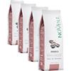 NOVELL - Caffè naturale 100% Arabica in grani 250g | Chicchi naturali per un'esperienza gourmet premium | Facile da usare con valvola unidirezionale | Arabica sostenibile (Confezione da 4)