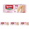 Loacker, Thins, Wafer Finissimi e Croccanti Farciti con una Deliziosa Crema al Lampone e Yogurt, Senza Aromi e Coloranti Aggiunti, Ideali a Colazione, Merenda e Snack, 1 Confezione da 600g