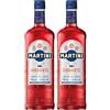 MARTINI Vibrante, 75cl / 750ml, Aperitivo Analcolico Infuso con Erbe Botaniche (Confezione da 2)
