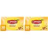 Lipton Limone e Zenzero, infuso naturalmente senza caffeina, Infusi alla frutta e alle erbe, Confezionati singolarmente, 20 filtri (Confezione da 2)