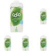 Dr antonio martins coco, Succo di cocco naturale bio, senza zuccheri, 500ml (Confezione da 5)