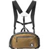Qunature Marsupio da Trekking Ultraleggero, Zaino Trekking Traspirante Marsupio Uomo Sportivo Grande Capacità 7,9L, con Doppia Tracolla Regolabile e Rimovibile, per Escursioni Campeggio Outdoor, Kaki