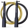 Generic Hererope - Corda per saltare per adulti, con sistema a doppio cuscinetto, 2 cavi, perfetta per boxe, crossfit, HIIT e allenamento della forza, Double Unders, allenamento fitness (nero)