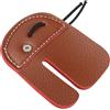 PATIKIL Archery Finger Tabs, Guanti Protettivi per Dita in Pelle per Arcieri, Marrone