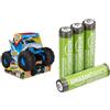 MONSTER JAM Megalodon Storm RC, 1:15, anfibio, 4+ anni, & Batterie AAA Ricaricabili Amazon Basics 4 pz, 850mAh