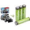 PLAYMOBIL Forze Speciali 4x4, luci/suoni, 5+ anni, & Batterie AAA Ricaricabili Amazon Basics 4 pz, 850mAh