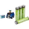 Paw Patrol Chase RC, auto polizia, 3+ anni, & Batterie AAA Ricaricabili Amazon Basics 4 pz, 850mAh