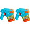 Super Soaker Hasbro Nerf Super Soaker Mini Dunk-Fill, Blaster Giocattolo ad Acqua, per Bambini e Bambine dai 6 Anni in Su, Serbatoio da 100 ml Facile da Riempire, Arancio e Celeste (Confezione da 2)