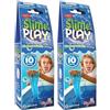 ZIMPLI - Slime Play Blu, Trasforma magicamente l'acqua in slime colorato e appiccicoso, Giocattolo per attività e sviluppo precoce per bambini, Regalo educativo per ragazzi e ragazze (Confezione da 2)