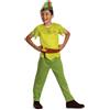 Disguise 144709l-eu-6 - Costume da Peter Pan per bambini, motivo a zigzag, multicolore