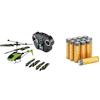 Revell Control Revell RC Elicottero Streak, fosforescente/IR, 15cm, & Batterie AA Alcaline Amazon Basics 12 pz, 10 anni