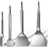 Connextion Set di Scalpello SDS Plus da 4 pezzi 100mm + 75mm + 40mm + 20mm Scalpelli Piatto SDS Plus per la Rimozione Rapida di Piastrelle, Cemento, Pietra Naturale
