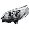 LONGLING Faro anteriore Faretto Anteriore Nero Sinistro con Motore per Fiat Doblo 2014-2022