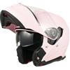 MY Casco Moto Modulare 935, Caschi Integrali Moto Omologato ECE 22.06 con Doppia Visiera per Uomo Donna (Matt rosa, M)