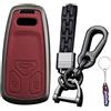 Ysbxitu Custodia portachiavi in pelle per Audi A4 B9 A5 A6 8S 8W Q5 Q7 4M S4 S5 S7 TT TTS TFSI RS Car Keychain 2017-2022