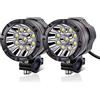 YnGia Fari fendinebbia per moto Faretti a led ausiliari bianchi Luci di guida DRL per moto universali, 2 pezzi Fari a led per moto Bici ATV Scooter Camion Car Boat