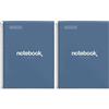 Miquelrius - Quaderno A4, Notebook Emotions, 80 Fogli da 90 g/m², Righe Orizzontali 7 mm, 1 Striscia di Colore, Spirale Microforata, Taccuino a Righe, Copertina Extra Rigida, 4 Fori, Blu Navy