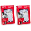 APLI 000385 1000 Etichette Gioielleria, 11 mm x 29 mm, bianco, 1000 Pezzi (Confezione da 2)