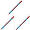 Schneider Slider Edge XB Sfera Penna, Rosso (Confezione da 3)