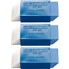 edding DR 20 Gomma in plastica doppio uso - Per cancellare sia matita ed inchiostro - 1 pz. singolo (Confezione da 3)