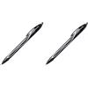 BIC Gel-ocity Quick Dry Clip-on retractable ballpoint Penna Medio, Nero, 0.7 mm (Confezione da 2)