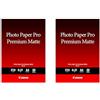 Canon PM-101 Carta Fotografica Opaca Antiriflesso Formato A4 (20 fogli) (Confezione da 2)