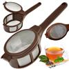 PARENCE.- Infusore per tè e spezie con impugnatura ergonomica - Mini colino alle erbe, caffè - Versatile 14x4x3cm