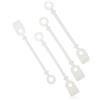 Efalock rotondo gomma silicone Lang, 1er Pack (1 X 50 pezzi)