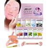 Angeland Polvere di Maschera Gelatina per Viso, Maschera in Gelatina Peel-off, Idratante e Nutriente Mask Peel-Off per Viso, Professionale Jelly Mask Polvere per la Cura della Pelle (10 Pack)