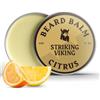 Striking Viking Balsamo per barba da uomo, Beard Balm - Balsamo per barba Leave-in con burro di karitè, tea tree, argan e olio di jojoba (60 ml (Pack of 1), Citronella)