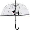 Le Monde du Parapluie - Ombrello automatico trasparente - antivento - 8 nervature in fibra di vetro - robusto - cane carino