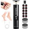 BoundlesEcho Set di pedicure 2 in 1 con 9 velocità, display digitale, 30 tamponi abrasivi per calli/calli e talloni screpolati