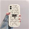 hdqICase Gatto Custodia Onda Silicone Morbido Compatibile con Samsung Galaxy M13 5G Bianco Cover