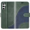 BoxTii Cover per Samsung Galaxy A55 5G, Custodia in PU Pelle Portafoglio, Magnetica Flip Cover a Libro con Slot per Schede per Galaxy A55 5G, Verde