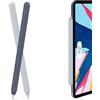 AhaStyle - Custodia in silicone per Apple Pencil 2a generazione/Apple Pencil Pro (2024), protettiva, ultra sottile, compatibile con ricarica magnetica/doppio tocco, blu (Midnight Blue)