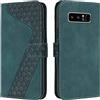 OKZone Cover per Samsung Galaxy Note 8, Custodia in Pelle Samsung Note 8, Antiurto Cover a Libro Galaxy Note 8 Magnetica Portafoglio Folio PU Pelle Flip Protettiva Caso con Wallet Case Cover (Verde)
