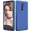 ISOI - Cover per Xiaomi Redmi Note 8 Pro, Custodia Morbida in Silicone Liquido, Protezione Completa Antiurto Ultra Sottile per il Corpo - Blu