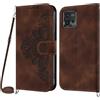 Netany Cover per Motorola Moto G72 con Cordino, Flip Portafoglio Custodia in Pelle, [2 Porta Carte][Chiusura Magnetica],Custodia Libro Antiurto Cover con Laccio per Motorola Moto G72 (Marrone)