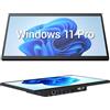 HEIGAOLAPC Industrie Panel PC Industriale PC Touchscreen 15.6 Pollici, Fanless Pannello Computer All in One Win11 Pro N5095 8GB RAM 128GB ROM, 1920 * 1080 IPS, 4xUSB3,0, 2xRS232, Type-C, HDMI, LAN