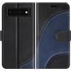 BoxTii Cover per Google Pixel 6, Custodia in PU Pelle Portafoglio per Google Pixel 6, Magnetica Cover a Libro con Slot per Schede, Nero
