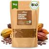 RheinNatur Polvere di cacao biologica, 1 kg, 100% cacao biologico, non zuccherato e senza additivi, ideale per la cottura, per cioccolate calde e frullati, sacchetto da 1000 g