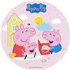 Dekora, Cialda Peppa Pig Baby, Disco di Ostia Commestibile, Decorazione per Torte di Compleanno per Bambini, Tondo 20 CM