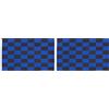 AZ FLAG Bandiera A Scacchi Neri E Blu 150x90cm - Bandiera Scacchiera Nera ED Azzurra 90 x 150 cm (Confezione da 2)