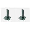WERKA PRO Supporto palo in Ferro Forma T Verde (Confezione da 2)