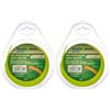 Riegolux 107641 - Filo per decespugliatore in Nylon, Rotondo, Giallo, 2 mm x 20 m (Confezione da 2)