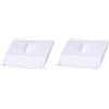 Steinbach Skimmer Zubehör Skimmerklappe S1, Bianco, 120 x 145 mm (Confezione da 2)