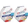 Tesa Nastro Antiscivolo Doccia, 5m x 25mm, Trasparente (Confezione da 2)