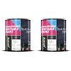 JOVIRA PINTURAS Vernice Lavagna. 75ml Per dipingere, disegnare e scrivere con il gesso sulle pareti. (750 Millilitri, Nero) F-08 (Confezione da 2)